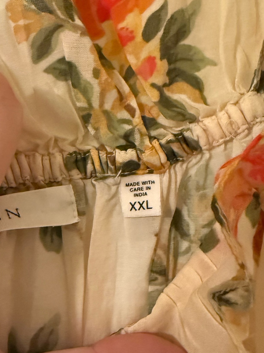 Doen Women's Metallic Orangerie Floral Print Clarinet Dress NWT XXL - Picture 5 of 6